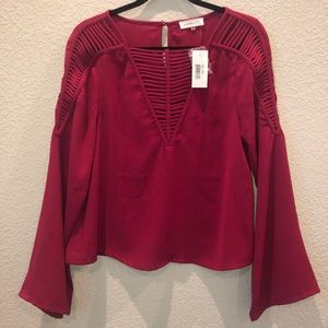 Hot fuchsia blouse